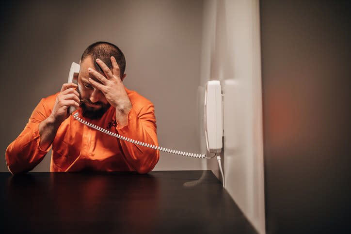 man on the phone from jail