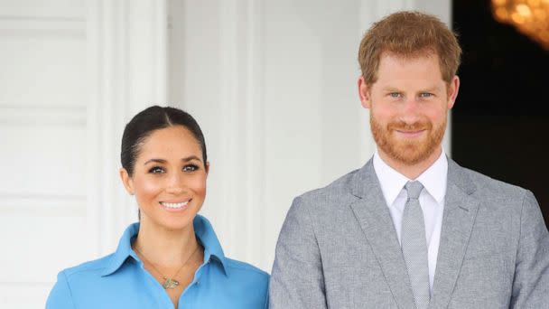 PHOTO: Prince Harry, Duke of Sussex and Meghan, Duchess of Sussex visit Nuku'alofa, Tonga, Oct. 26, 2016. (Chris Jackson/Getty Images, FILE)