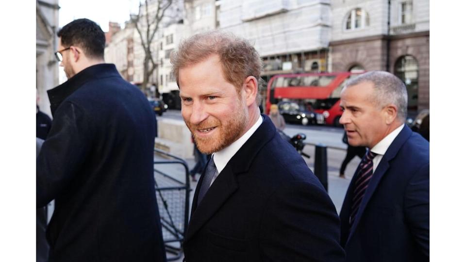 Prince Harry arrives at the High Court