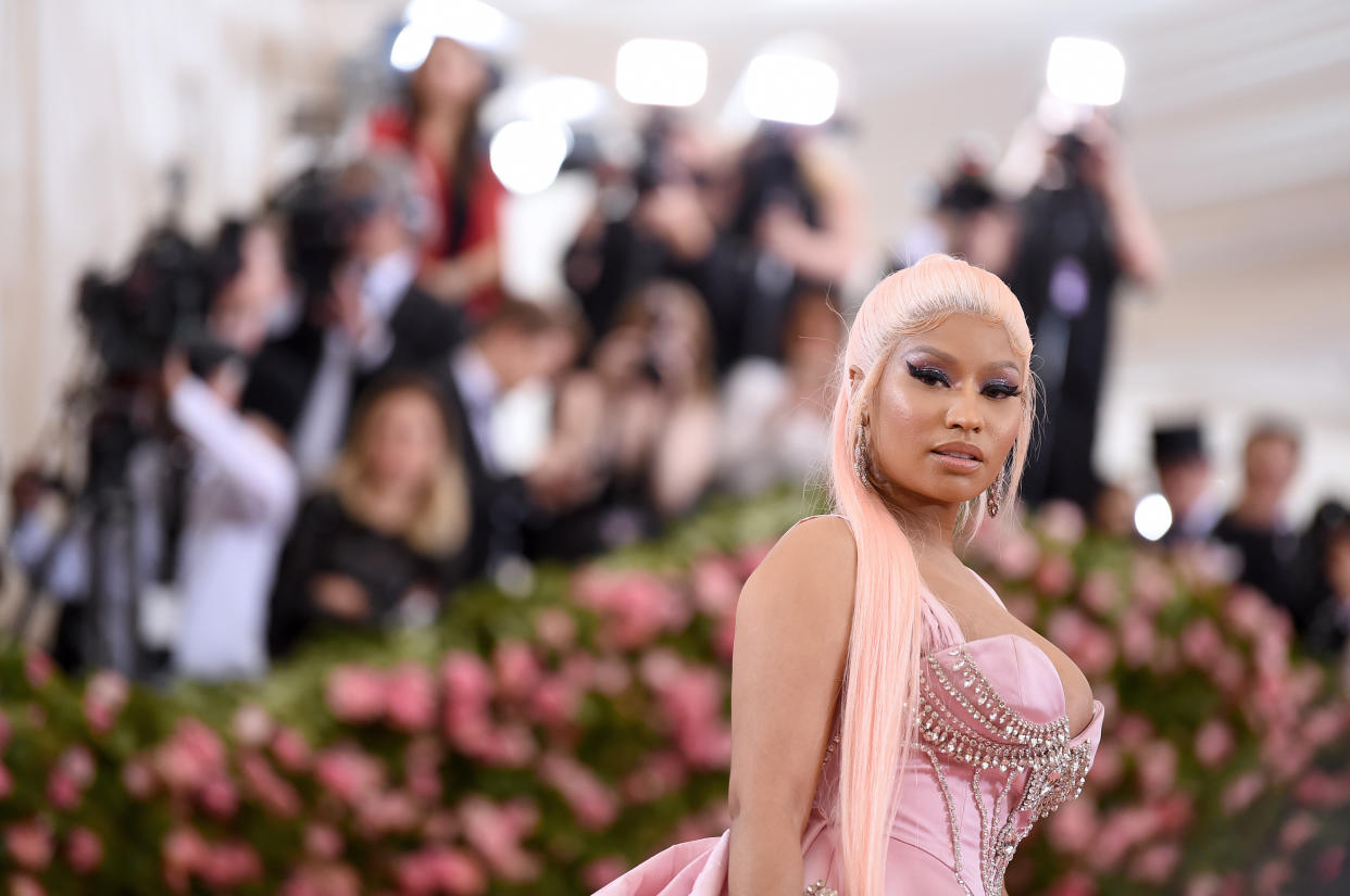 NEW YORK, NEW YORK - MAY 06: Nicki Minaj attends The 2019 Met Gala Celebrating Camp: Notes on Fashion at Metropolitan Museum of Art on May 06, 2019 in New York City. (Photo by Jamie McCarthy/Getty Images)