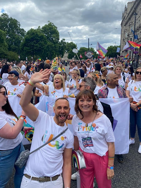 lorraine-kelly-with-mark-heyes-at-pride