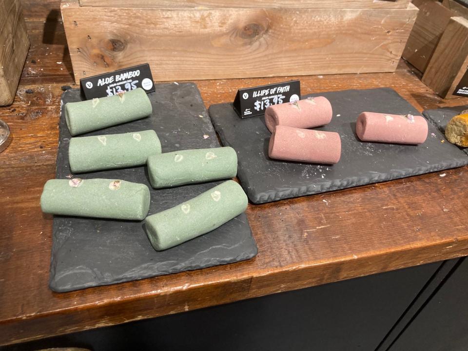 Lush store in US Indianapolis soap products