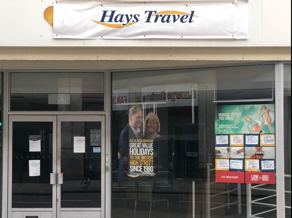 Changing times: a former Thomas Cook agency taken over by Hays Travel (Simon Calder)