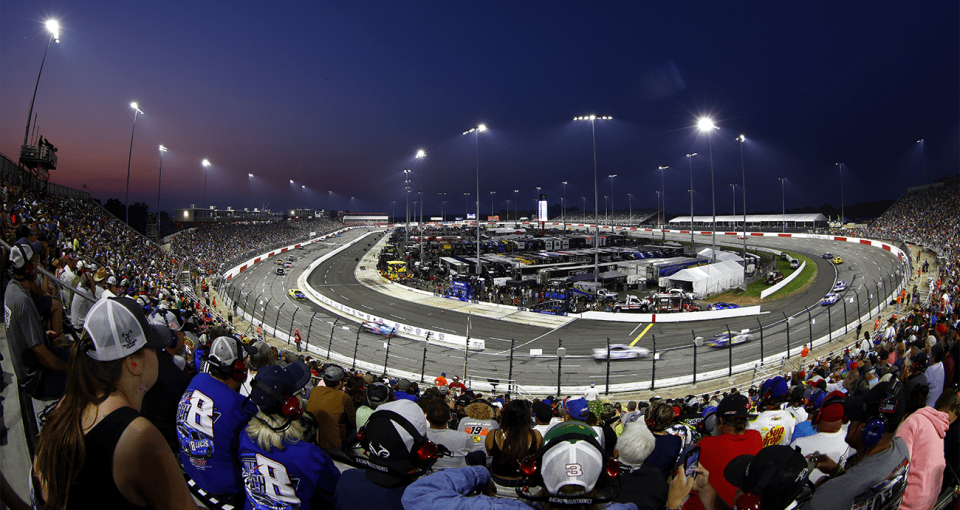 View of racing at North Wilkesboro