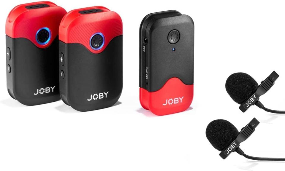 The Joby Wavo Air wireless mic kit.