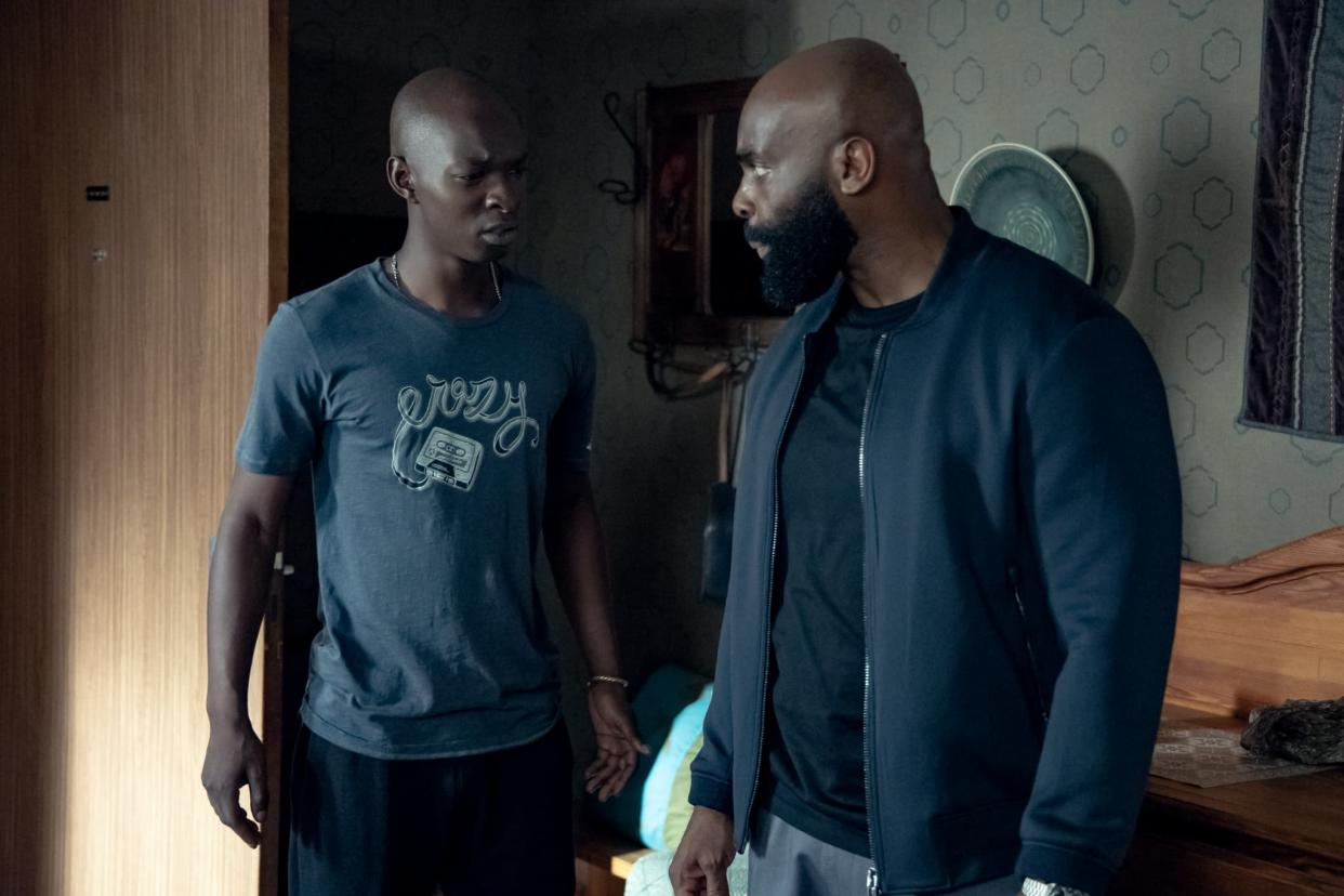 Les acteurs Alassane Diong et Kaaris dans le film 