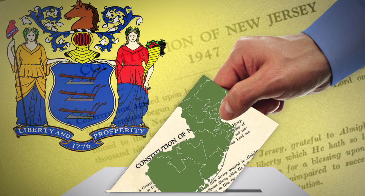 Photo illustration: Yahoo News; photos: Getty Images, State of New Jersey Department of State