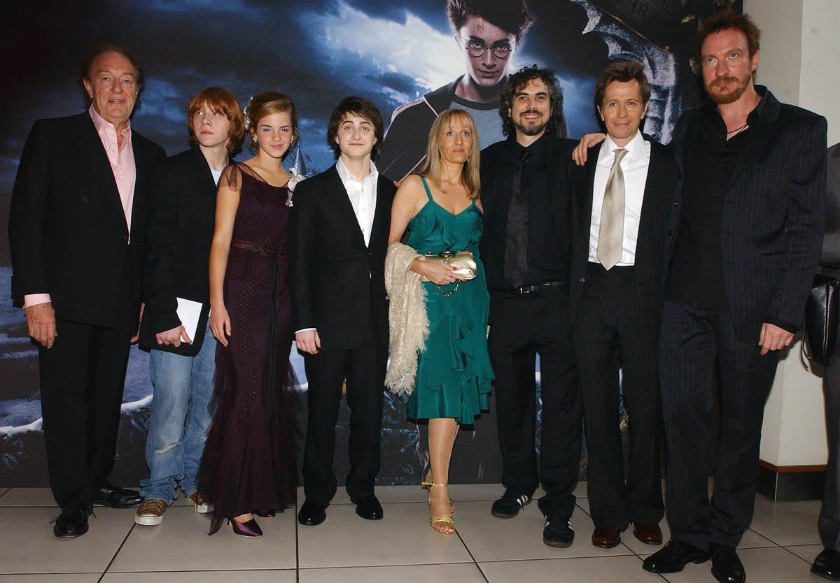 Rowling has said she won’t forgive the Harry Potter stars for defending trans rights. (PA)
