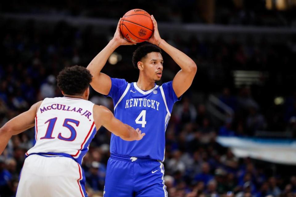 Tre Mitchell is in his first season with Kentucky after previously playing for West Virginia, Texas and UMass.