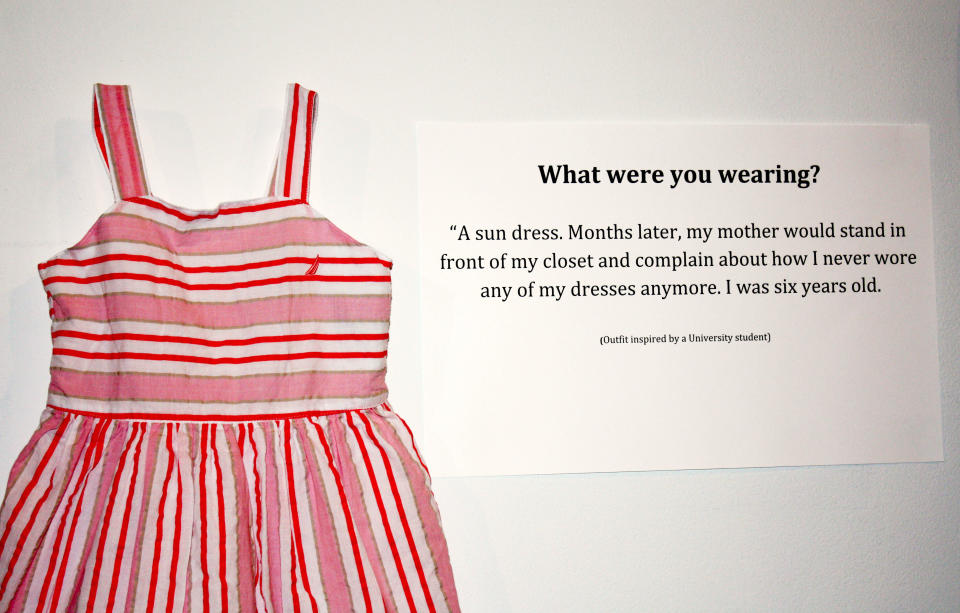<strong>What were you wearing?</strong> "A sun dress. Months later, my mother would stand in front of my closet and complain about how I never wore any of my dresses anymore. I was six years old." (Photo: Jennifer Sprague)
