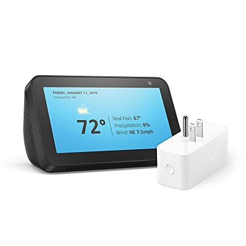 Echo Show 5 (2nd Gen) Charcoal with Amazon Smart Plug