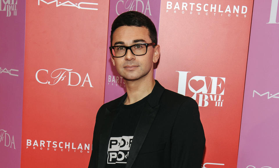 FILE - Christian Siriano attends the Love Ball III HIV/AIDS benefit on June 25, 2019, in New York. Siriano is among the entertainers who took the initiative to make the best out of a challenging year. The designer and his team pivoted from crafting gowns to making masks following the shortage due to COVID-19. He reassigned his 10 seamstresses in New York to produce thousands daily for health care workers on the frontlines. (Photo by Christopher Smith/Invision/AP, File)