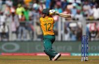 Cricket - South Africa v Afghanistan - World Twenty20 cricket tournament - Mumbai, India, 20/03/2016. South Africa's Quinton de Kock plays a shot. REUTERS/Danish Siddiqui