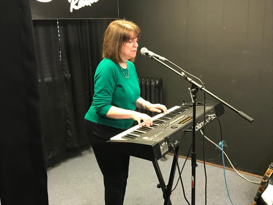Donna Groom shown a few years ago performing at Beaver County Radio's former studio in Beaver Falls.