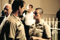 <p>Moore famously shaved her head for her role in <em>G.I. Jane</em>. The film is coming up on its 20-year anniversary on August 22. (Photo: Everett Collection) </p>