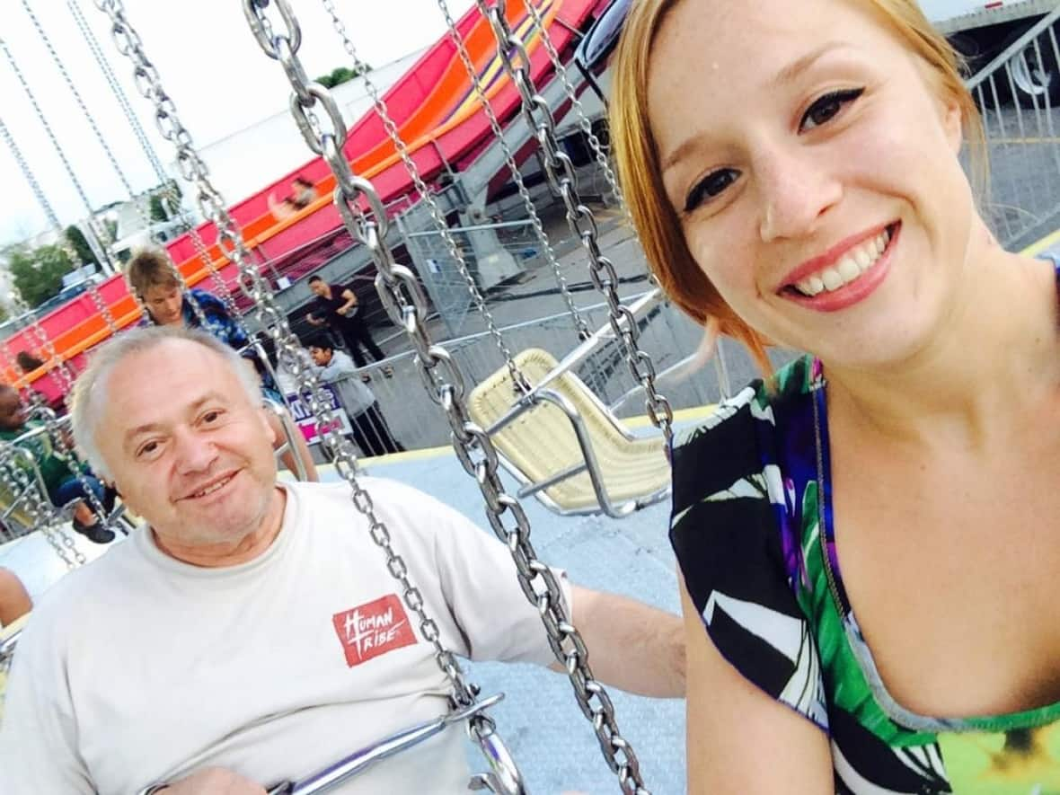 Louis Tsotsos, left, died of COVID-19 complications on Jan. 15. Since then his daughter Lisa, right, has been fighting to have him buried in a plot owned by the family at a Richmond Hill, Ont., cemetery. (Submitted by Lisa Tsotsos - image credit)