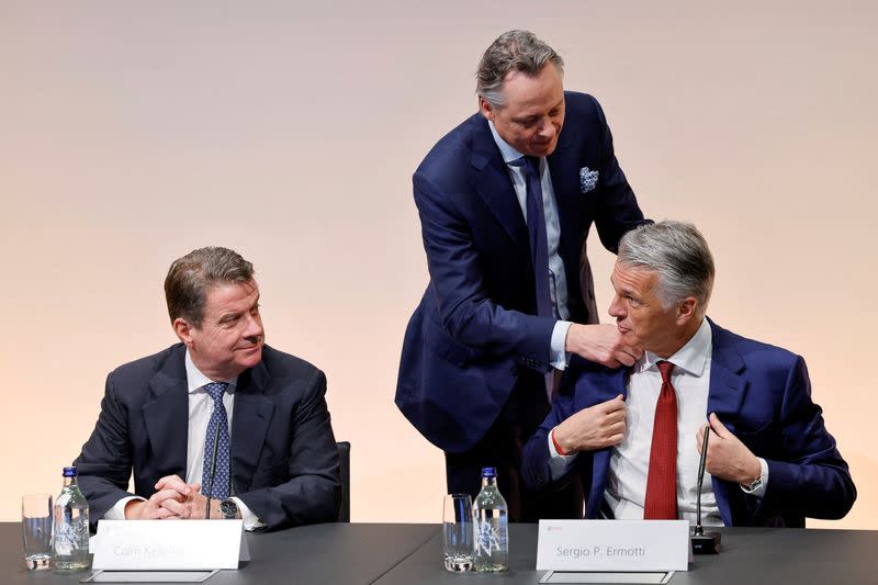 FILE PHOTO: UBS Group AG news conference in Zurich