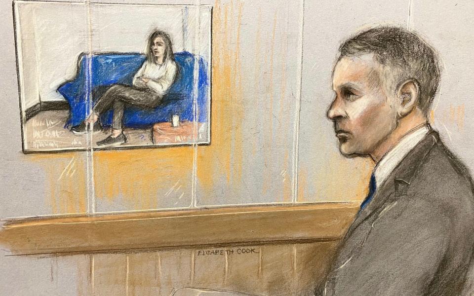 Court sketch - Elizabeth Cook/PA