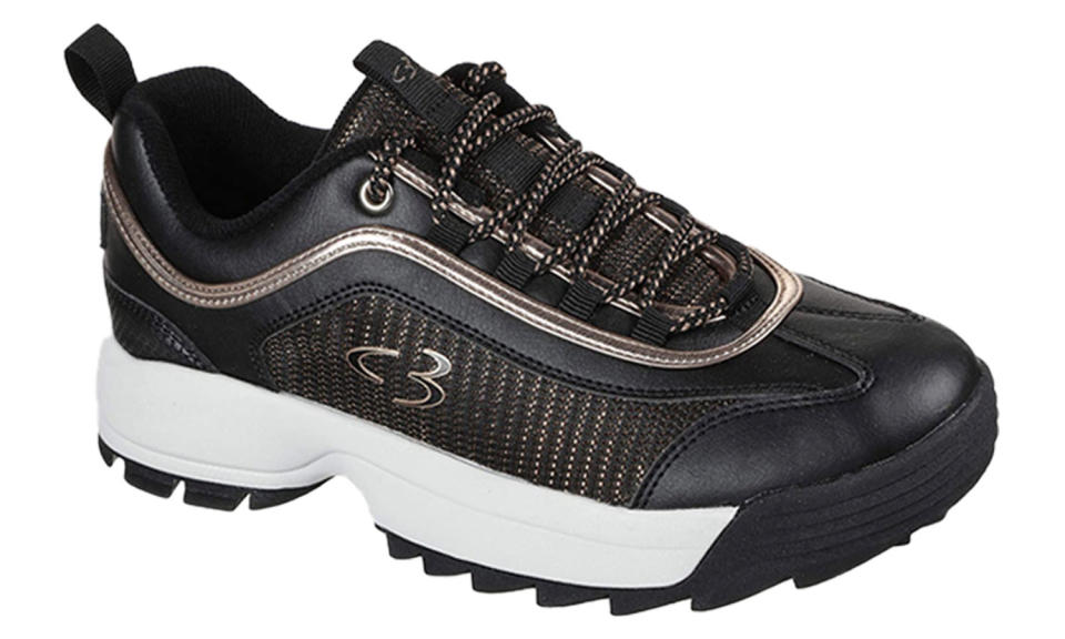 Skechers Concept 3 Beyond Fresh Lace-up Fashion Sneaker in Black/Rose Gold (Photo: Amazon)