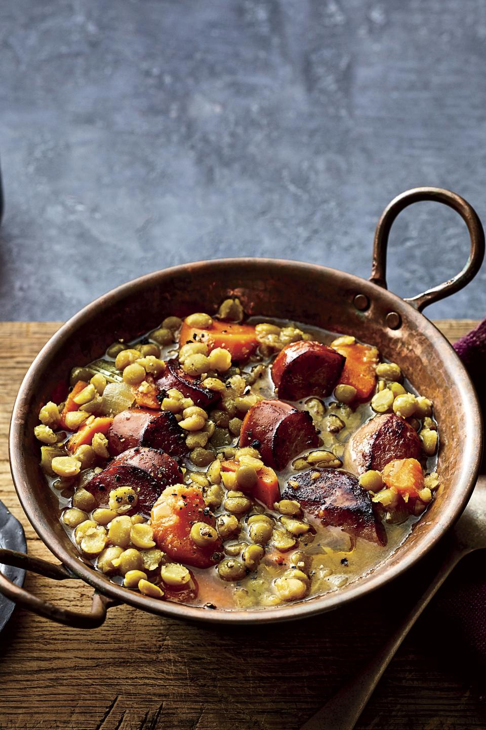 Split Pea Soup with Sausage