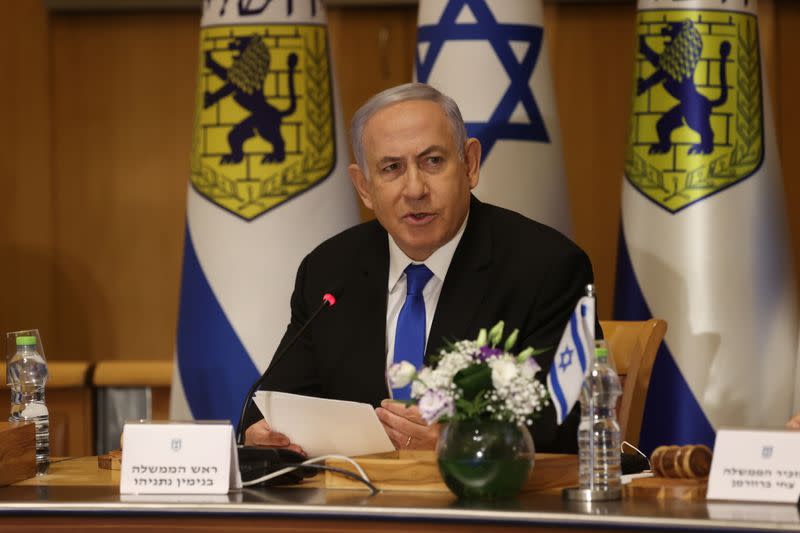 FILE PHOTO: Special cabinet meeting on the occasion of Jerusalem Day, in Jerusalem