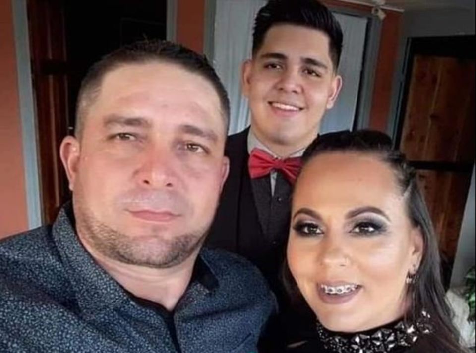 Daniel Quesada Cascante, 44, his wife Alina, 41, and their son, Daniel (Facebook)