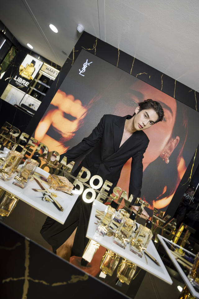 Thai star Bright Vachirawit charms fans at the launch of YSL Beauty Libre  pop-up