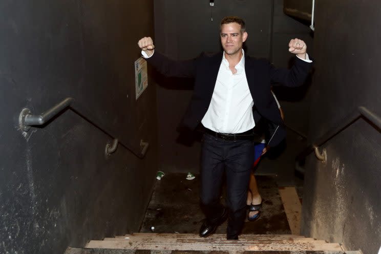 Cubs president Theo Epstein celebrates the franchise's first championship in 108 years. (Getty)