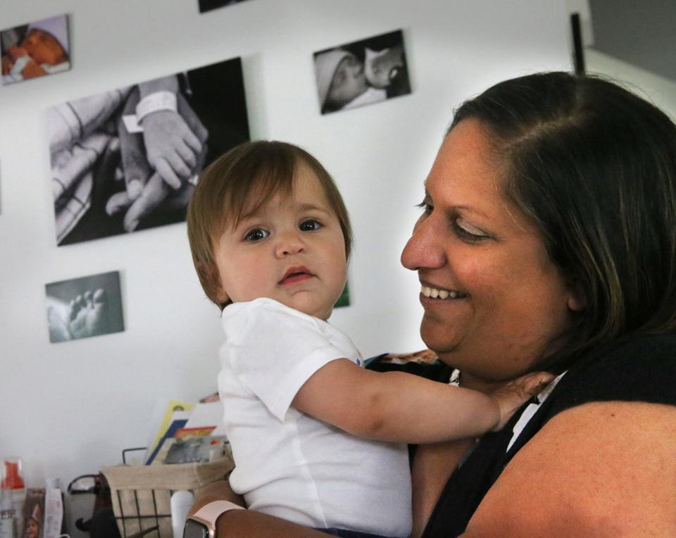 Priya Greene, had rare, almost deadly reaction to IVF treatment and her neighbor, Libby Vardaro became her surrogate to bring Riya into the world.