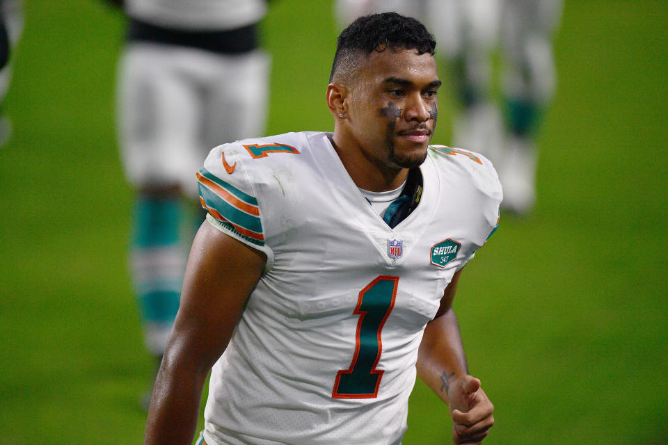 Tua Tagovailoa of the Miami Dolphins