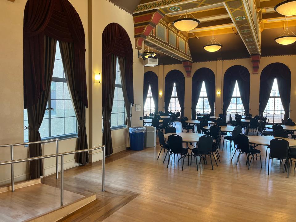 The building's ballroom is now used for county events.