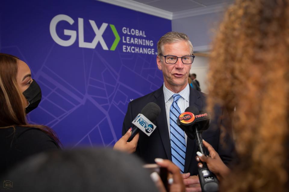 Sonic Foundry CEO Joe Mozden was in Nassau last week for the opening of the company's first Global Learning Exchange.