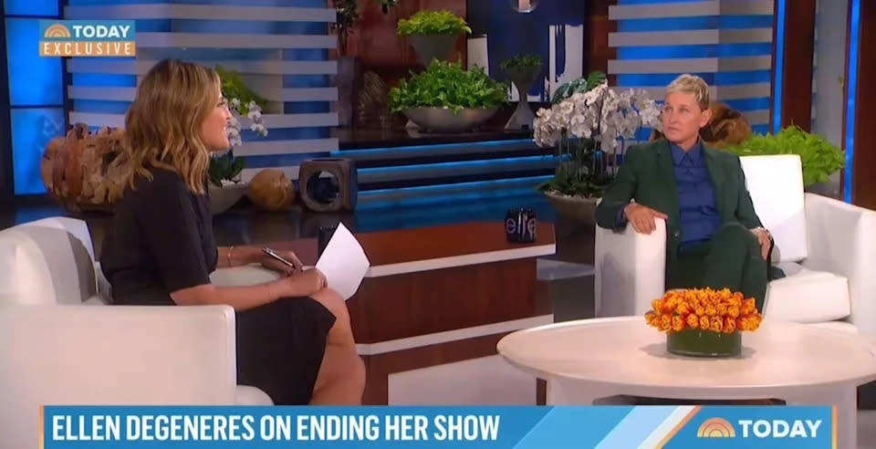 Ellen DeGeneres setzte sich mit Savannah Guthrie von Today für ihr erstes TV-Interview seit der Ankündigung des Endes ihrer Talkshow zusammen. (Foto: NBC NEWS / TODAY)