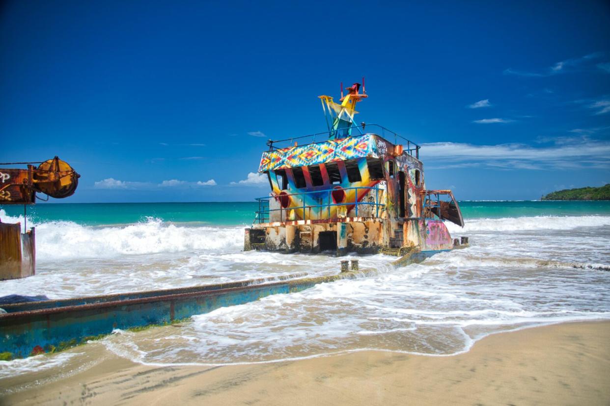 Yicel Shipwreck in Limon, Costa Rica