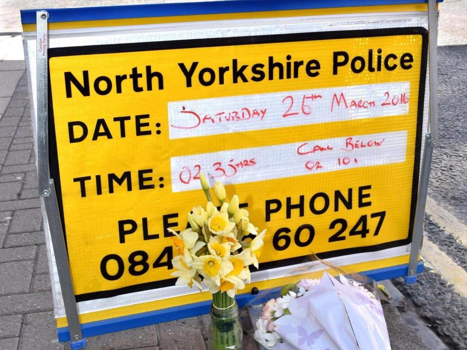 Floral tributes at the scene (York Press / SWNS.com)