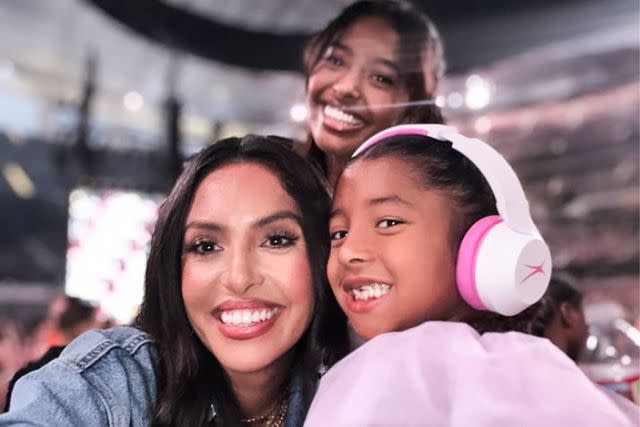<p>Vanessa Bryant/ Instagram</p> Vanessa Bryant with daughters Natalia and Bianka at the Taylor Swift concert