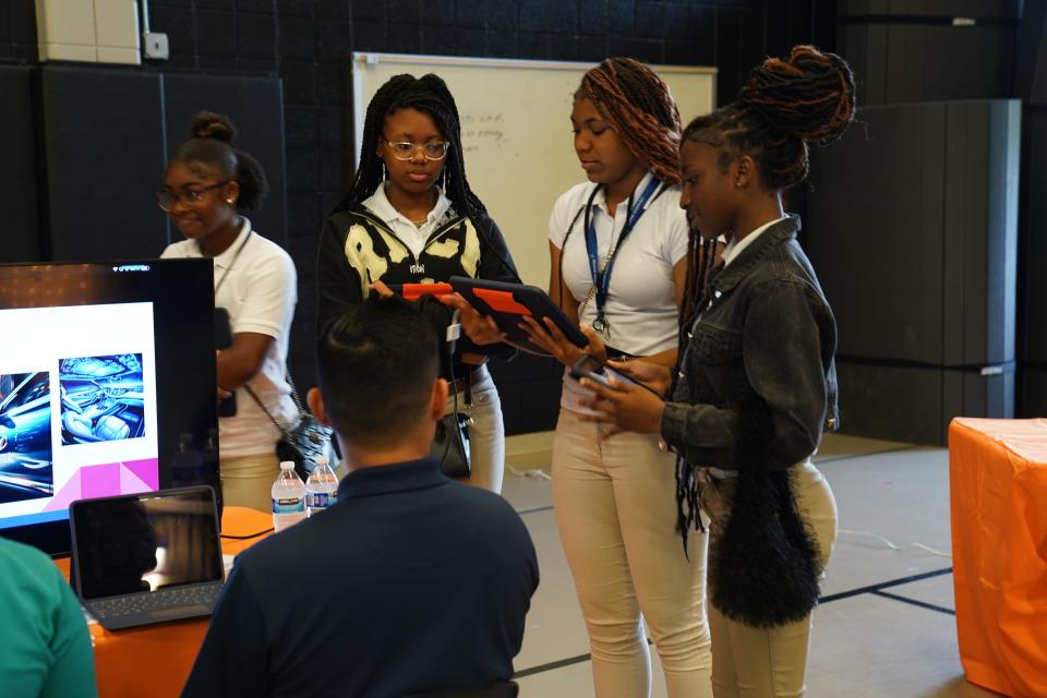 Montgomery Public Schools students compete in an automotive competition for middle-schoolers.