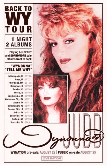 Wynonna Judd tour poster