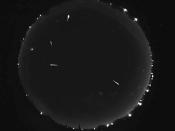 Composite image of Lyrid meteors, seen over El Paso, Texas. (<a href="http://www.nasa.gov/connect/chat/lyrids2012_chat.html" rel="nofollow noopener" target="_blank" data-ylk="slk:ELP ALLSKY/Jim Gamble;elm:context_link;itc:0;sec:content-canvas" class="link ">ELP ALLSKY/Jim Gamble</a>. Copyright, used with permission.)