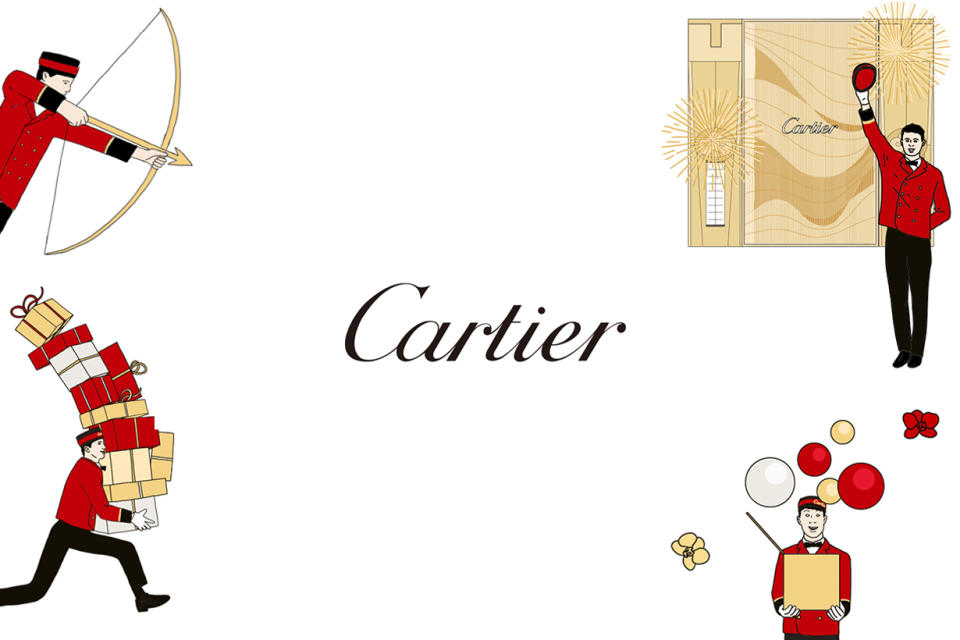 優雅生活多一分可愛：當 Cartier 經典門僮，出現在我們日常訊息裡！