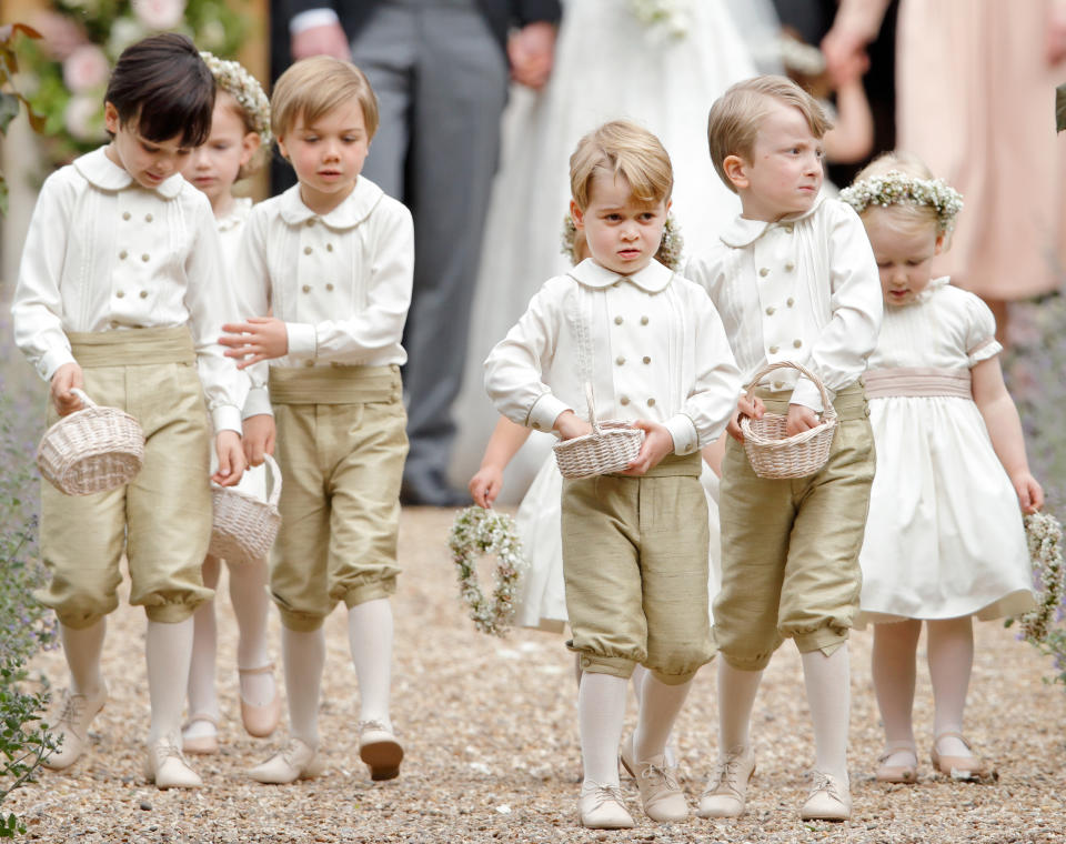 Young royals take Pippa Middleton’s wedding. (Photo: Max Mumby/Indigo/Getty Images)