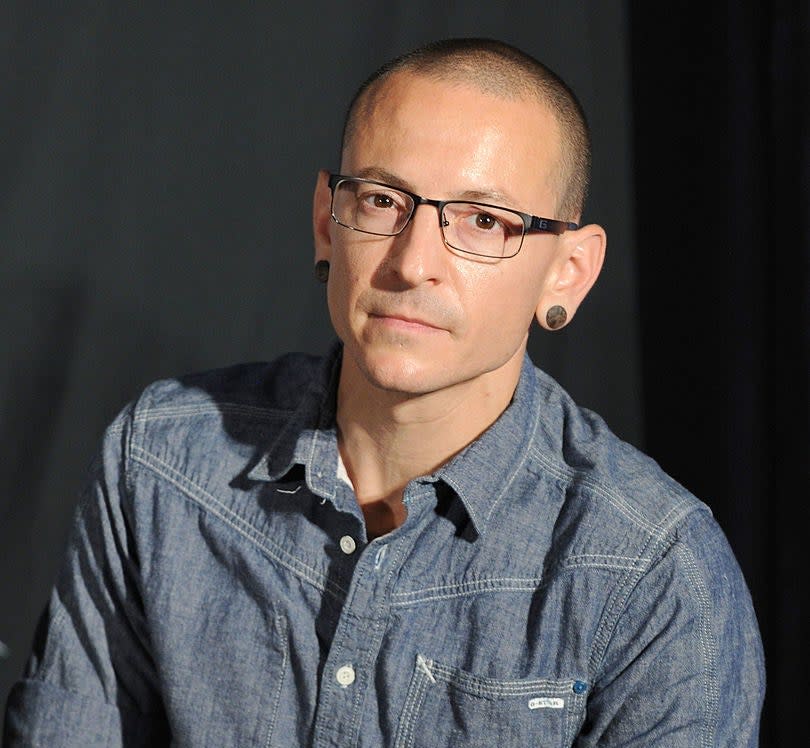 Closeup of Chester Bennington