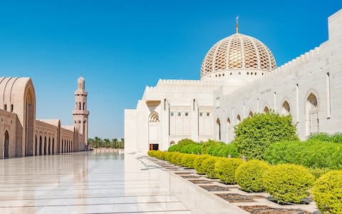 The Sultan Qaboos Grand Mosque in Oman - Credit: Shutterstock/JPRichard