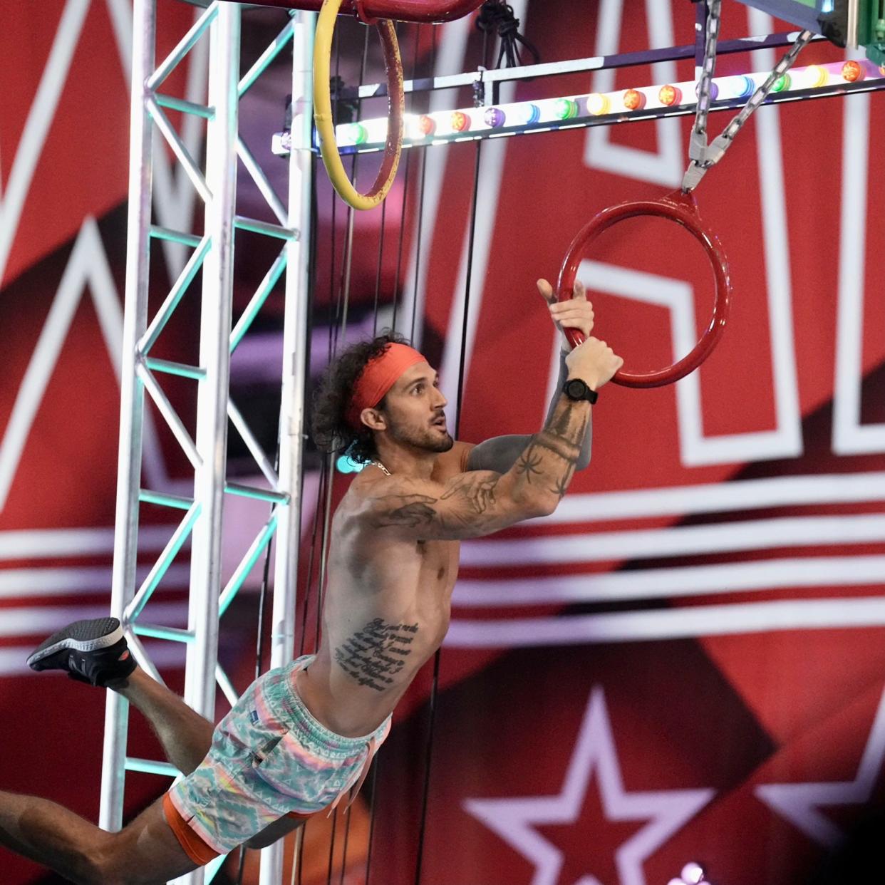 Sarasota Resident Kyle McCreight in action on American Ninja Warrior.