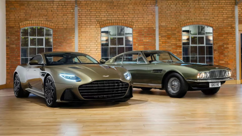 Aston Martin DBS Superleggera OHMSS，在外觀所採用的橄欖綠配色也是和1969年電影當中所出現的DBS配色致敬。(圖片來源/ Aston Martin)