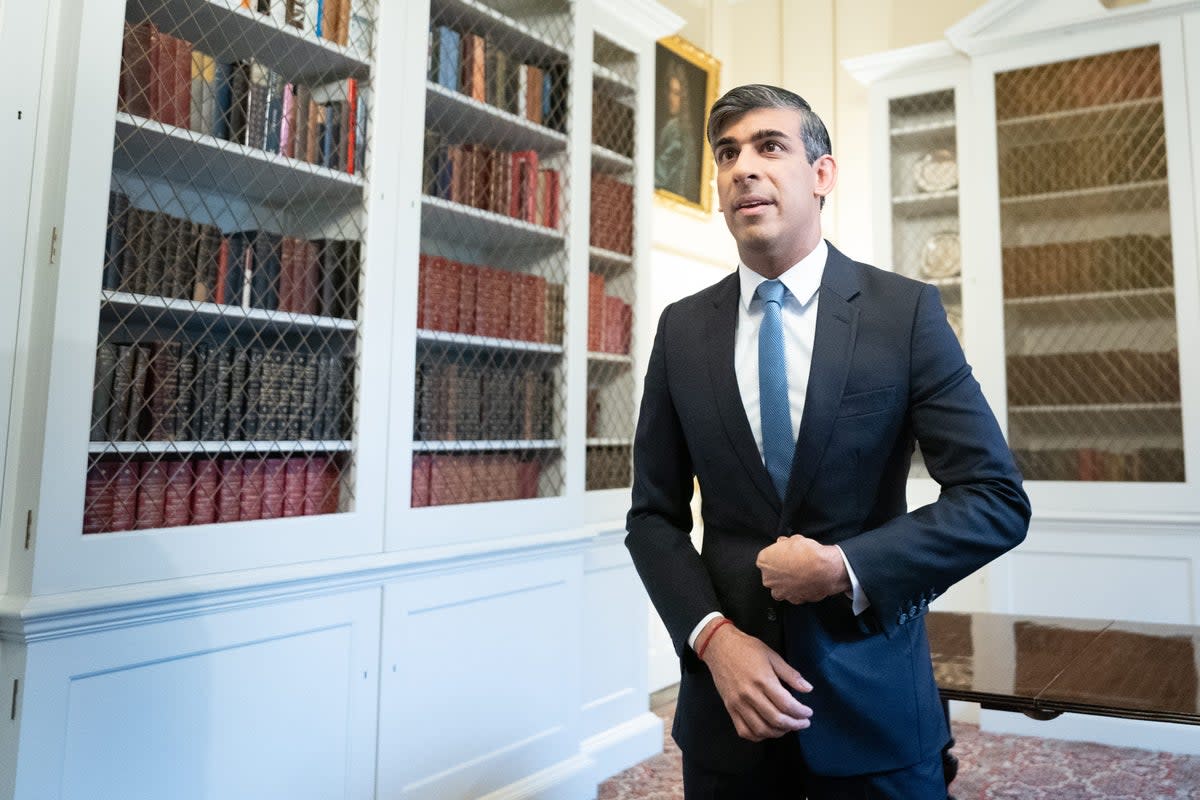 Prime Minister Rishi Sunak welcomed the fall in inflation (Stefan Rousseau/PA) (PA Wire)