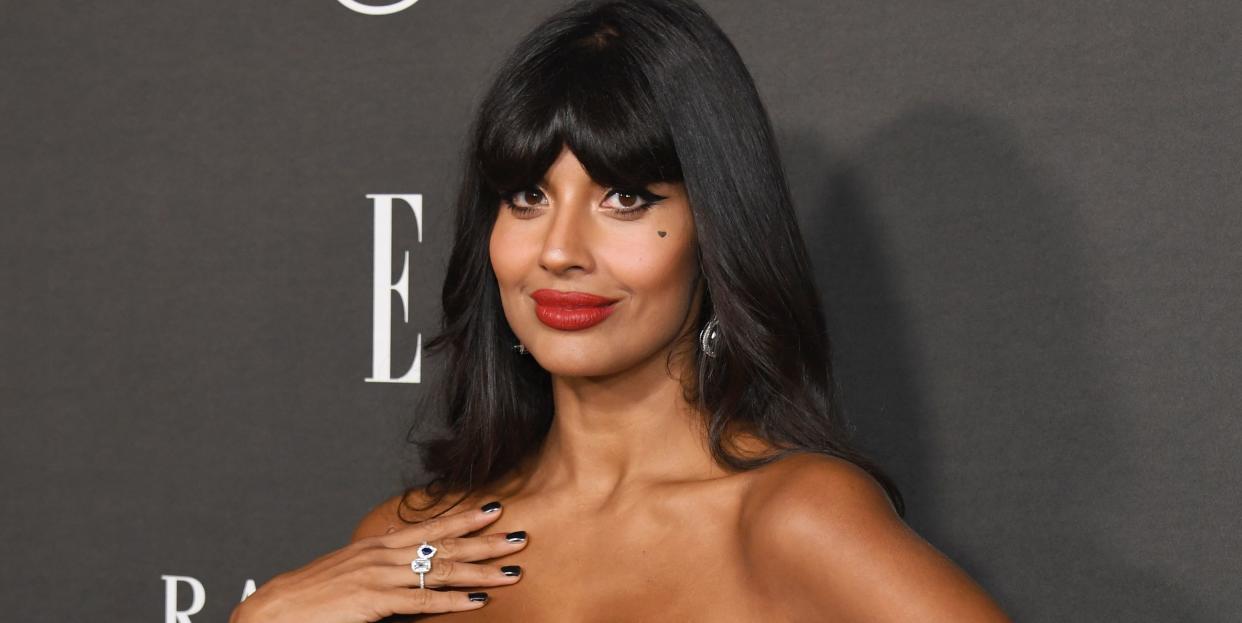 jameela jamil red hair