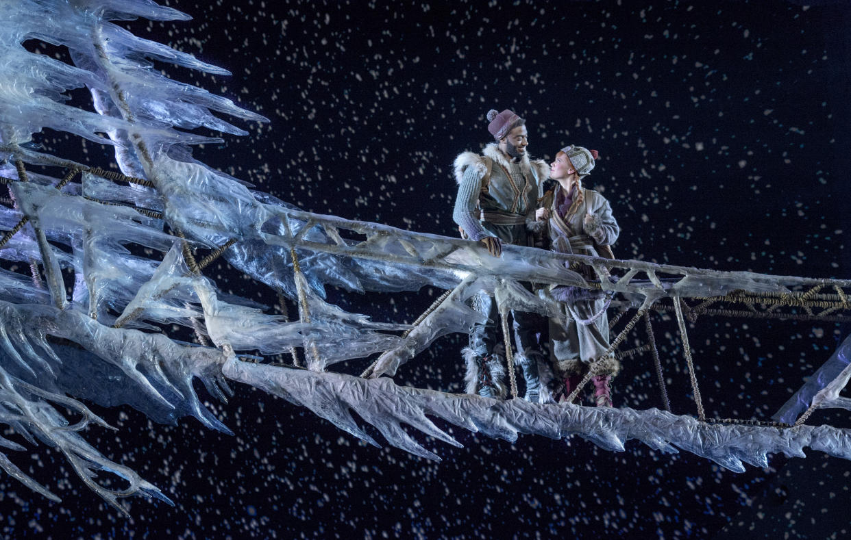 'Frozen' Broadway stars Patti Murin (Anna) and Jelani Alladin (Kristoff) perform the new song 