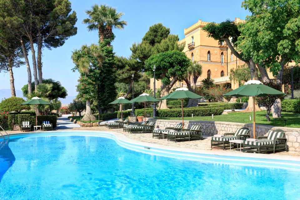 The pool at Villa Igiea.