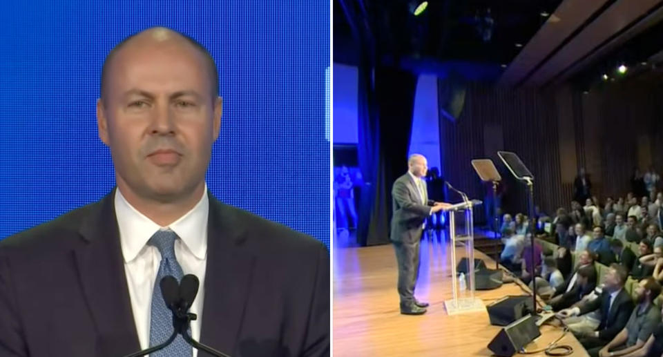 Josh Frydenberg said he wished he got a warm reception in his electorate, after a standing ovation at the Coalition's campaign launch. Source: ABC